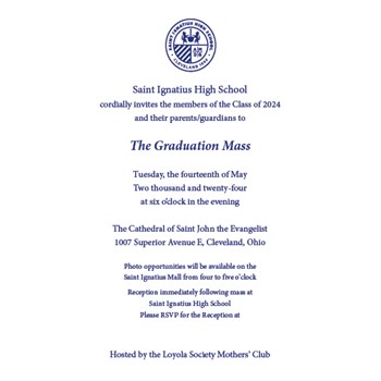 Class of 2024 Graduation Mass & Reception